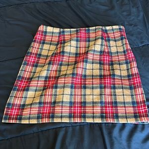 Plaid fall skirt